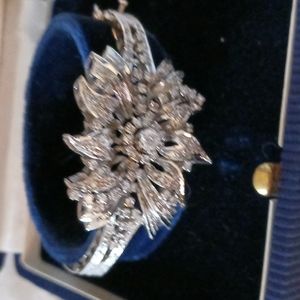 Ladies diamond bangle bracelet